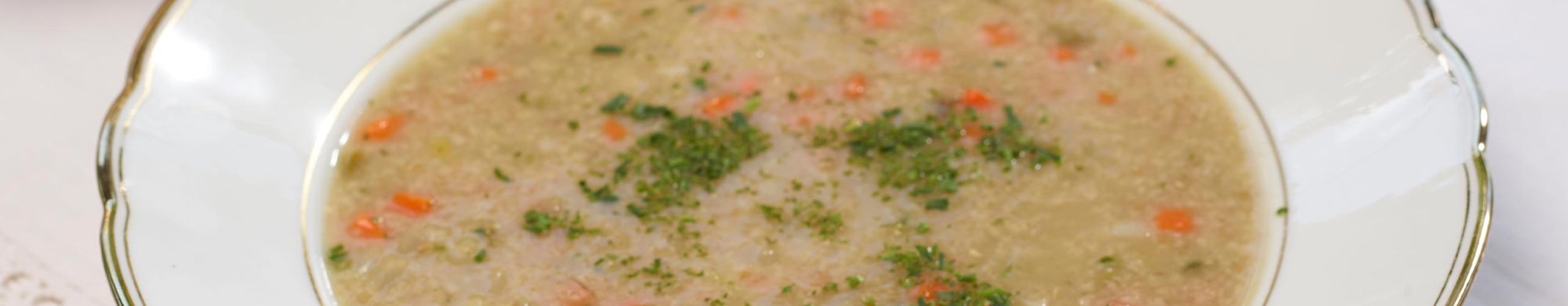 Geröstete Grünkernsuppe